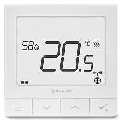 Ultratenký termostat so snímačom vlhkosti a vstavanou Li-Ion batériou