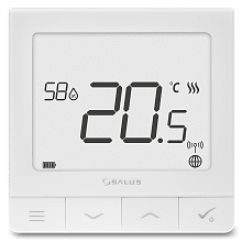 Ultratenký termostat so snímačom vlhkosti a vstavanou Li-Ion batériou
