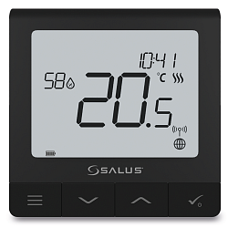 Ultratenký termostat so snímačom vlhkosti a vstavanou Li-Ion batériou