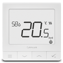 Ultratenký termostat so snímačom vlhkosti, 230 V