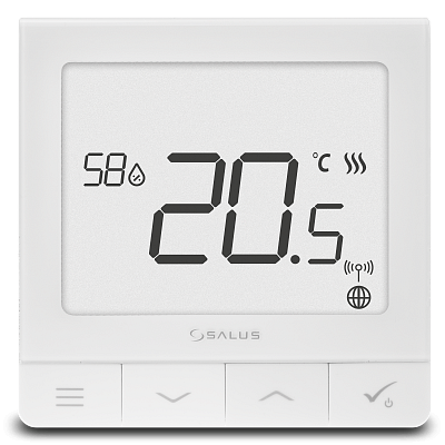 Ultratenký termostat so snímačom vlhkosti, 230 V