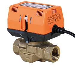 Motorický ventil s prepínacím kontaktom, dvojcestný