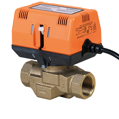 Motorický ventil s prepínacím kontaktom, dvojcestný